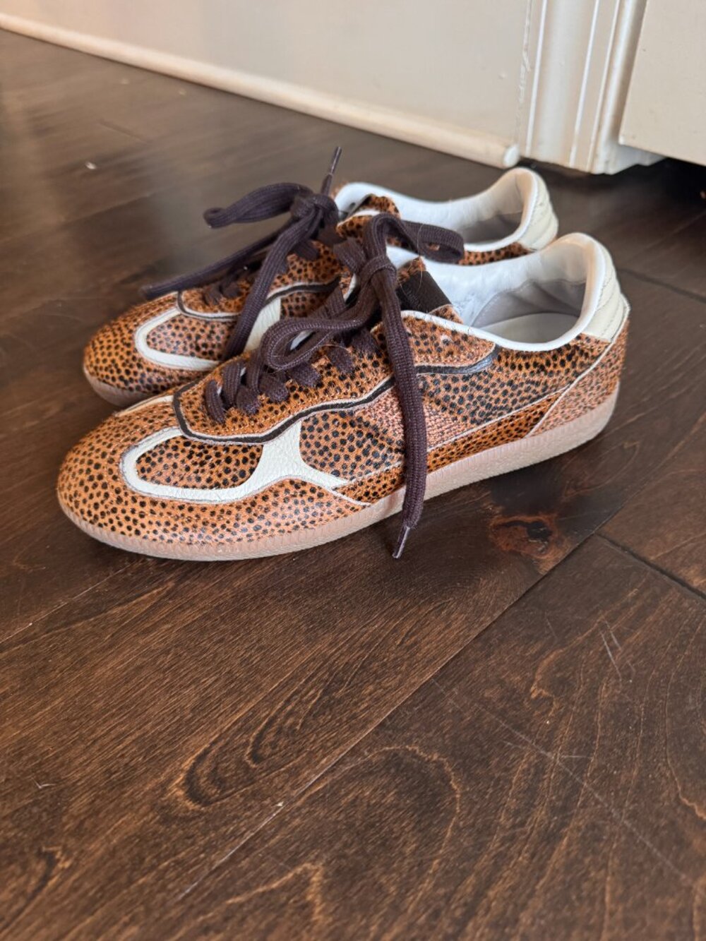 ALOHAS Tb.490 Rife Soft Tan Leopard Calf Hair Leather Sneakers EU 39 US 8.5-9 - Picture 8 of 8